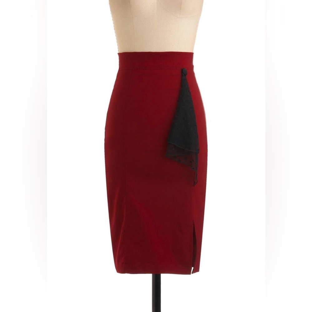 *NEW* ModCloth Burgundy Pencil Skirt
